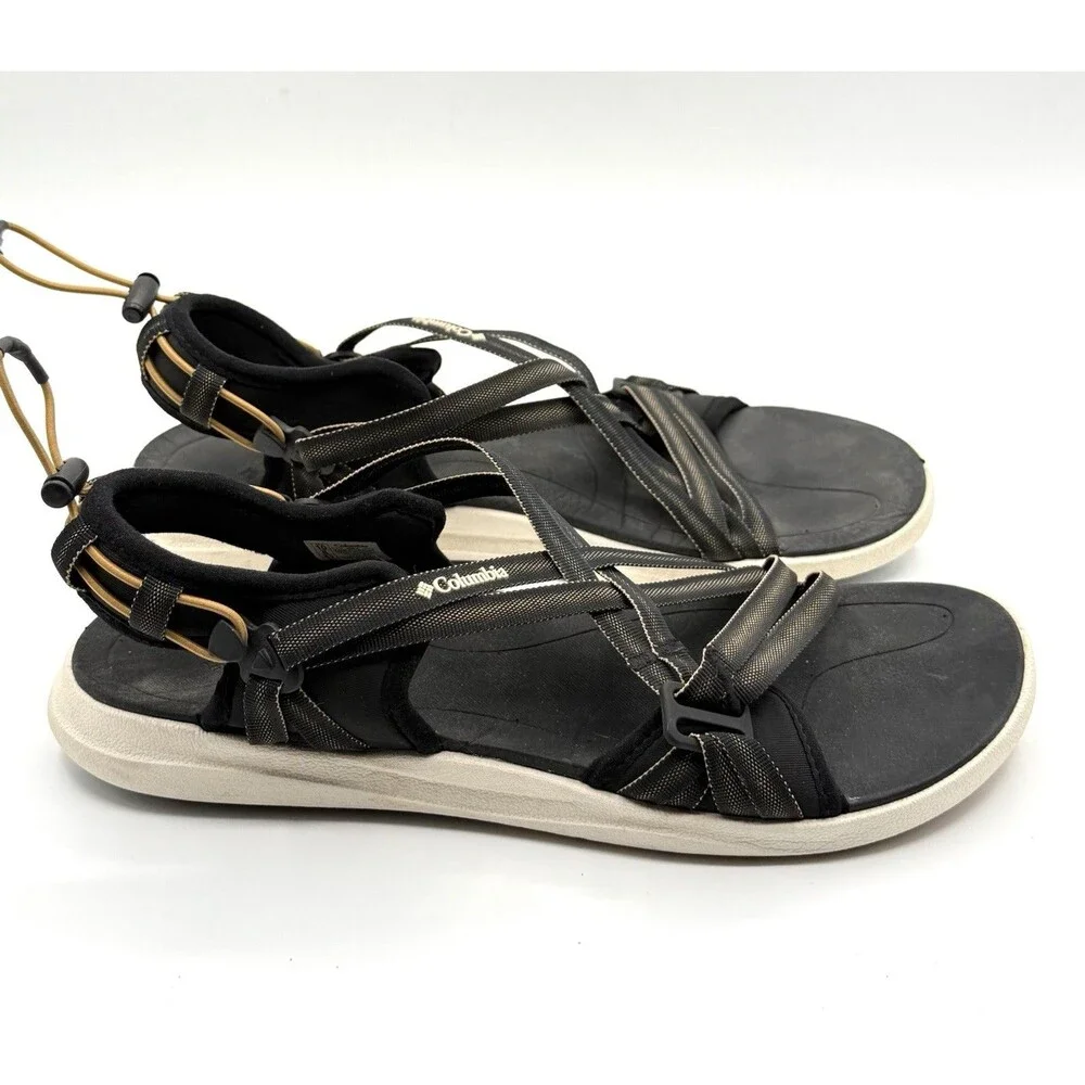 Columbia Black Women's Sport Sandal Size Strappy Outdoor Hiking‎ 10 Adjustable